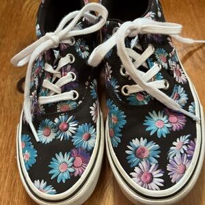 Low top floral Vans